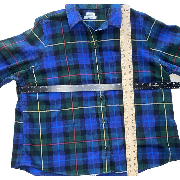 2 LL Bean Plaid Shirts Womens 2X* Nature Outdoor Gorpcore Long Sleeve Flannels - Picture 7 of 12